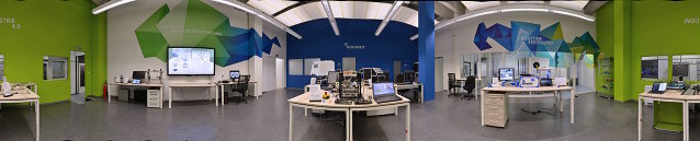 Panorama of the research laboratory of the DiK